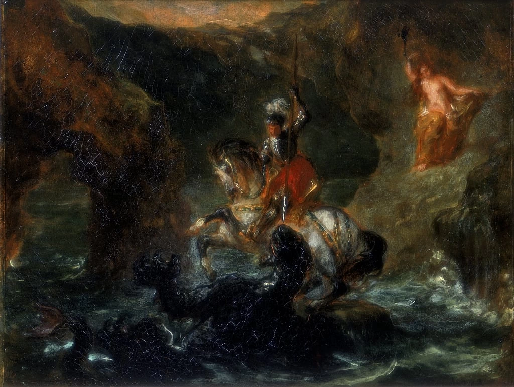 San Giorgio che combatte il drago o Perseo mentre consegna Andromeda, 1847